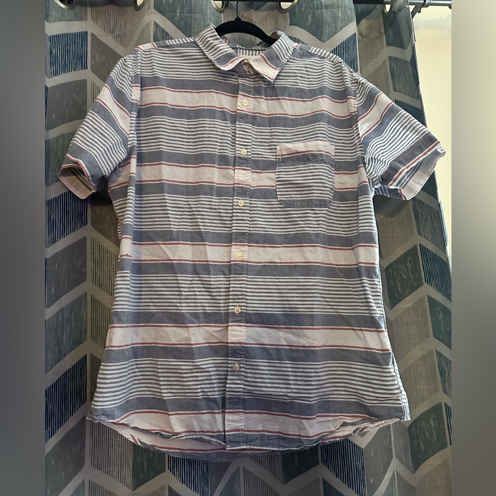 Aeropostale Men's Button-up Casual Shirt Short Sleeve XL